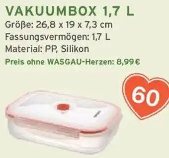 Wasgau VAKUUMBOX 1,7 L Angebot