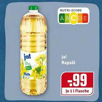 REWE Ja! Rapsöl Angebot