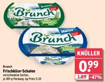 Wasgau Brunch Frischkäse-Schalen 185 g Packung Angebot