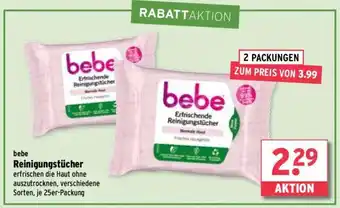 Wasgau bebe Reinigungstücher 25er Packung Angebot