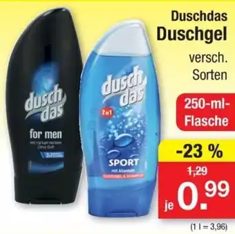 Zimmermann Duschdas Duschgel 250 ml Flasche Angebot