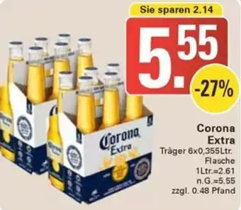 WEZ Corona Extra Träger 6x0,355Ltr. Flasche Angebot