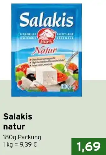 CAP Markt Salakis natur 180g Packung Angebot