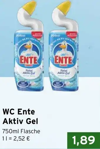 CAP Markt WC Ente Aktiv Gel 750ml Flasche Angebot