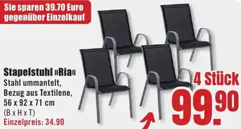 B1 Discount Baumarkt Stapelstuhl Ria 4 Stück Angebot