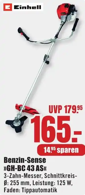 B1 Discount Baumarkt Einhell Benzin-Sense GH-BC 43 AS Angebot