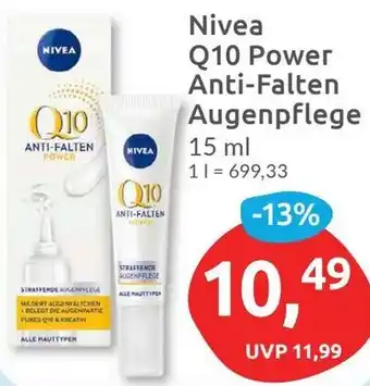 Budni Nivea Q10 Power Anti-Falten Augenpflege 15 ml Angebot