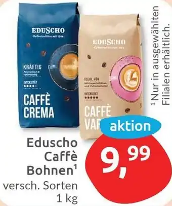 Budni Eduscho Caffè Bohnen 1 kg Angebot