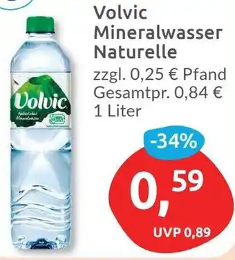 Budni Volvic Mineralwasser Naturelle 1 Liter Angebot