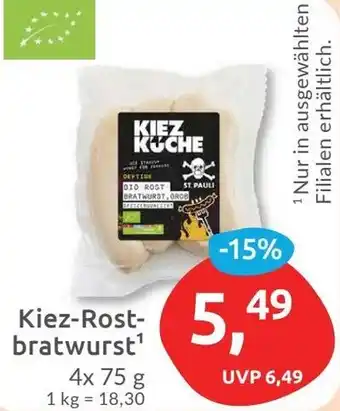 Budni Kiez-Rostbratwurst 4x75 g Angebot