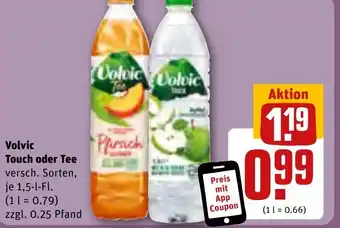 REWE Volvic Touch oder Tee 1,5-l-Fl. Angebot