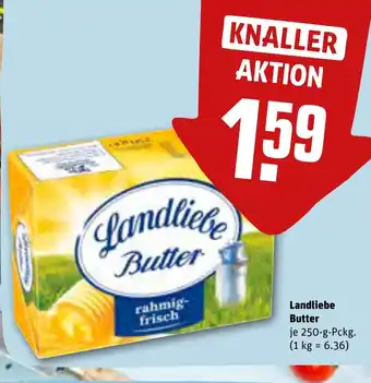 REWE Landliebe Butter 250 g Pckg. Angebot