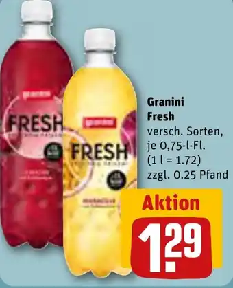 REWE Granini Fresh FRESH 0,75-l-Fl. Angebot