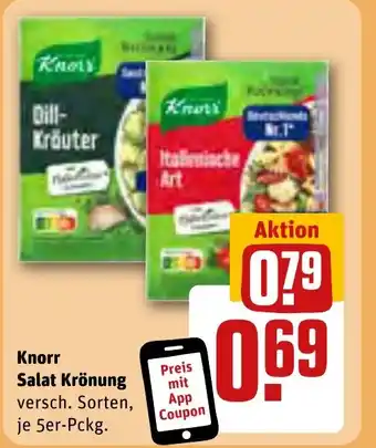 REWE Knorr Salat Krönung 5er-Pckg. Angebot