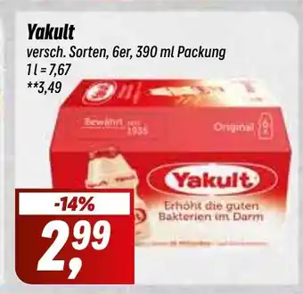 Simmel Yakult versch. Sorten, 6er, 390 ml Angebot