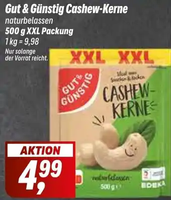 Simmel Gut &Günstig Cashew-Kerne 500 g XXL Packung Angebot