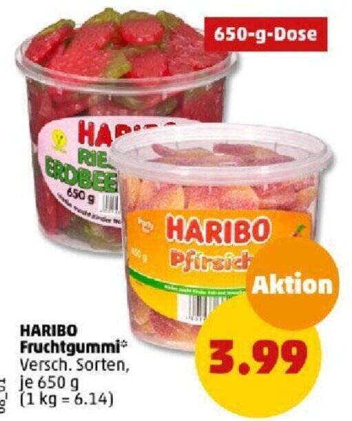 Haribo Normal HARIBO Fruchtgummi 650 g Angebot bei PENNY