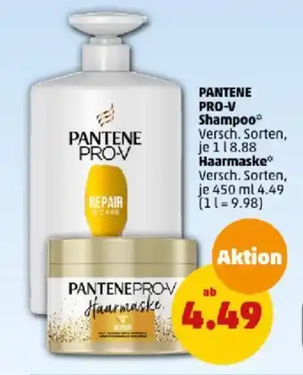 PENNY PANTENE PRO-V Shampoo* 1 l Haarmaske 450 ml Angebot