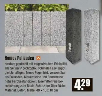 V Baumarkt Nomos Palisaden Angebot