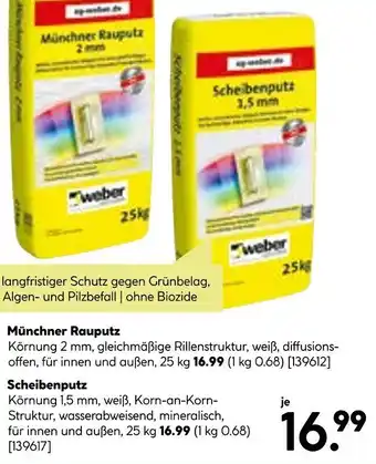 BayWa weber Scheibenput: 1,5 mm 25kg Angebot