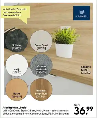 BayWa KAINDL Arbeitsplatte,,Basic" Angebot