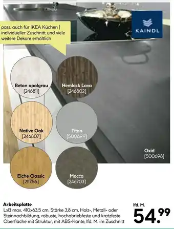 BayWa KAINDL Arbeitsplatte Angebot