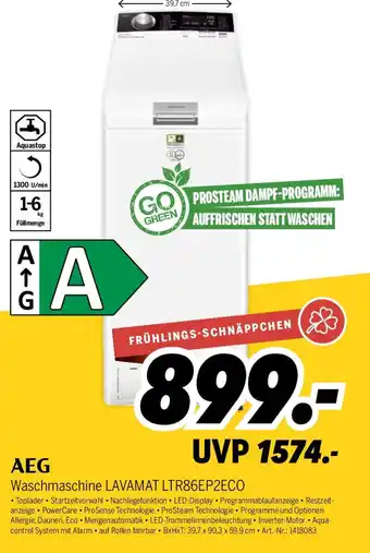 MEDIMAX AEG Waschmaschine LAVAMAT LTR86EP2ECO Angebot