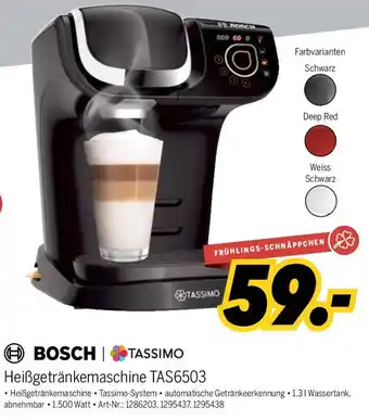 MEDIMAX BOSCH | TASSIMO Heißgetränkemaschine TAS6503 Angebot