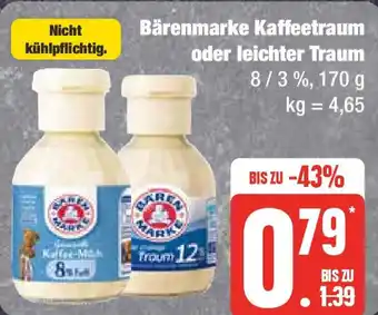 Edeka Bärenmarke Kaffeetraum oder leichter Traum 170 g Angebot