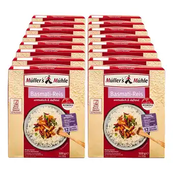 Netto Marken-Discount Müller's Mühle Basmati Reis Kochbeutel 500 g, 16er Pack Angebot