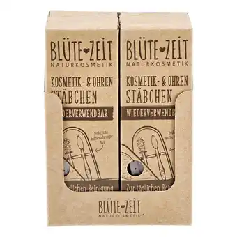 Netto Marken-Discount BLÜTE-ZEIT Kosmetik- und Ohrstäbchen + Aufbewahrungsbox, 8er Pack Angebot