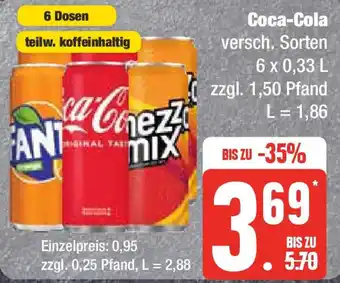 Edeka Coca-Cola 6 x 0,33 l Angebot