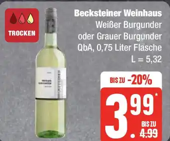 Edeka Becksteiner Weinhaus 0,75 Liter Flasche Angebot