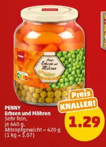 PENNY PENNY Erbsen und Möhren 420 g Angebot