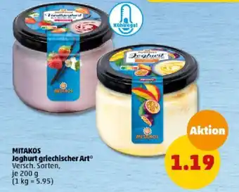 PENNY MITAKOS Joghurt griechischer Art 200 g Angebot