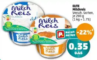 PENNY ELITE Milchreis 200 g Angebot