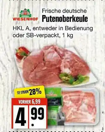 Edeka Frischemarkt Wiesenhof Putenoberkeule Angebot