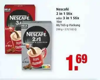 Markant Nescafé 2 In 1 Stix Oder 3 In 1 Stix Angebot