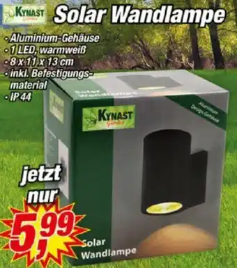 Posten Börse KYNAST Solar Wandlampe Angebot