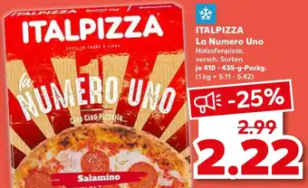 Kaufland ITALPIZZA La Numero Uno 410-435 g Packg. Angebot