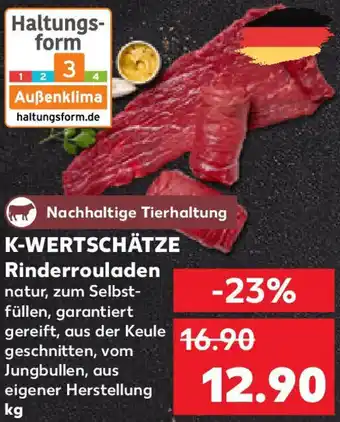 Kaufland K-WERTSCHÄTZE Rinderrouladen Angebot