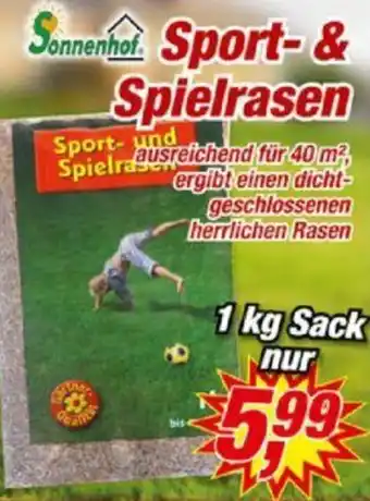 Posten Börse Sonnenhof Sport & Spielrasen 1 kg Sack Angebot