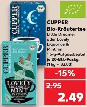 Kaufland CUPPER Bio-Kräutertee 20 Btl. Packg. Angebot