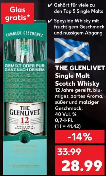 Kaufland THE GLENLIVET Single Malt Scotch Whisky 0,7 L-Fl. Angebot