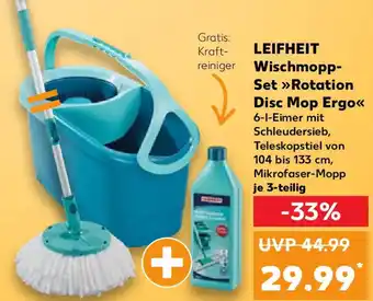 Kaufland LEIFHEIT Wischmopp Set Rotation Disc Mop Ergo Angebot