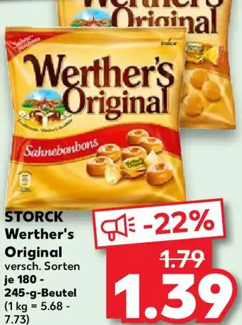 Kaufland STORCK Werther's Original 180-245 g Beutel Angebot