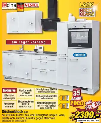 Poco Qcina Küchenblock Eco Angebot