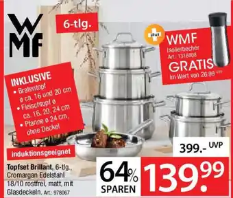 Zurbrüggen WMF Topfset Brillant, 6-tlg., Cromargan Angebot