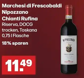 Handelshof Marchesi di Frescobaldi Nipozzano Chianti Rufina Riserva, DOCG trocken, Toskana 0,75L Angebot