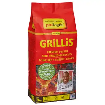 Hagebau GRILLIS Holzkohlebriketts, Buchenholz, 5 kg, für Grillen Angebot